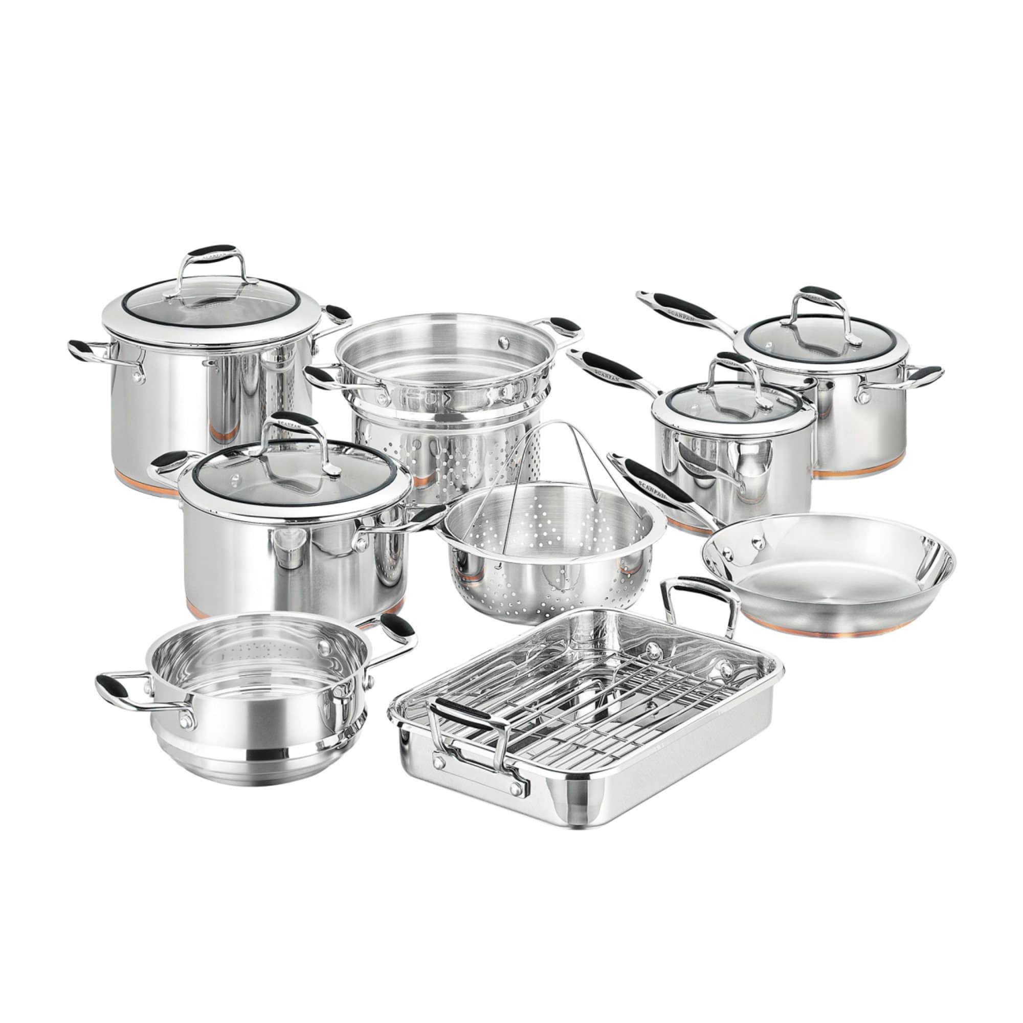 Scanpan Coppernox 9pc Stainless Steel Cookware Set slider