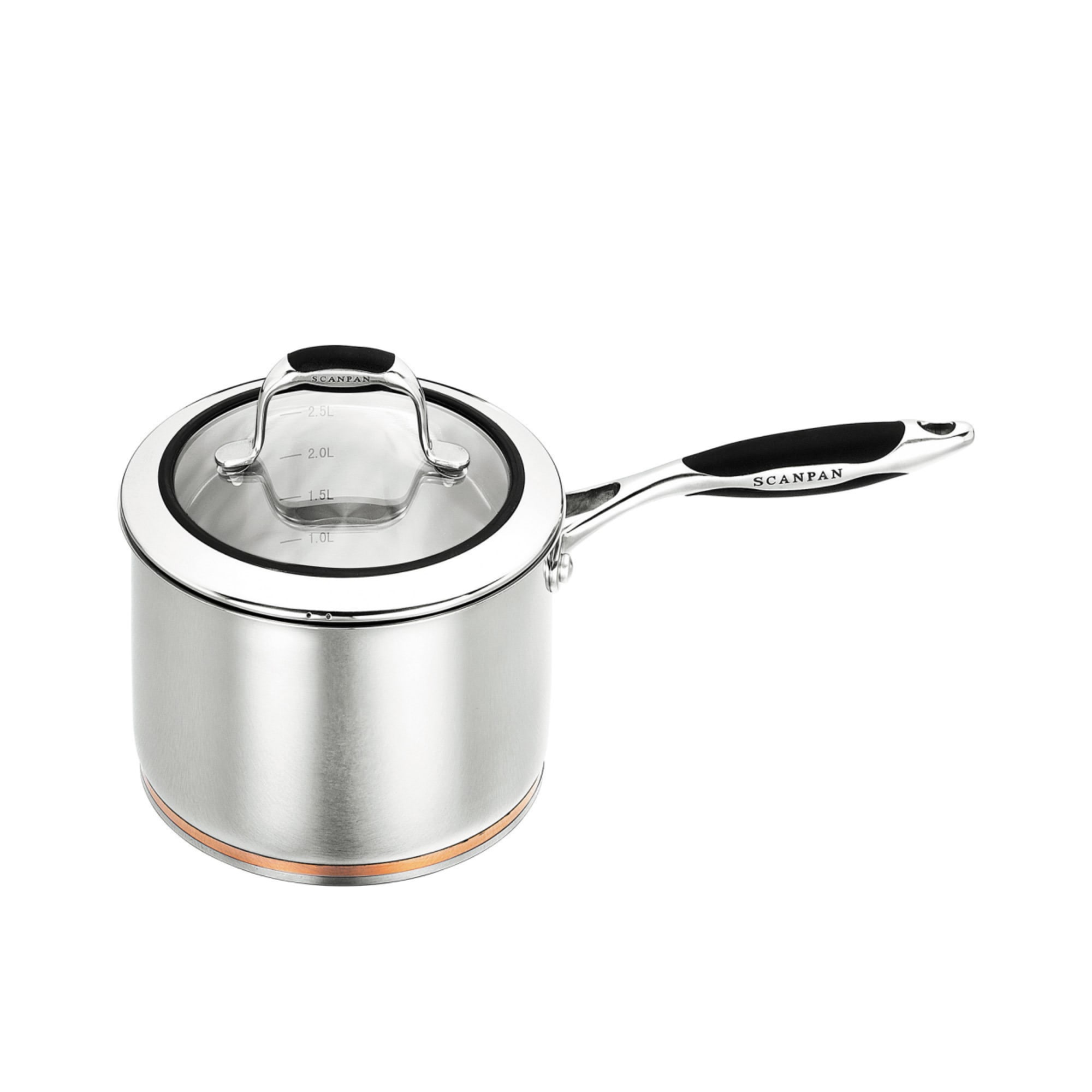 Scanpan Coppernox Stainless Steel Covered Saucepan 18cm - 2.5L - Silver/Grey slider
