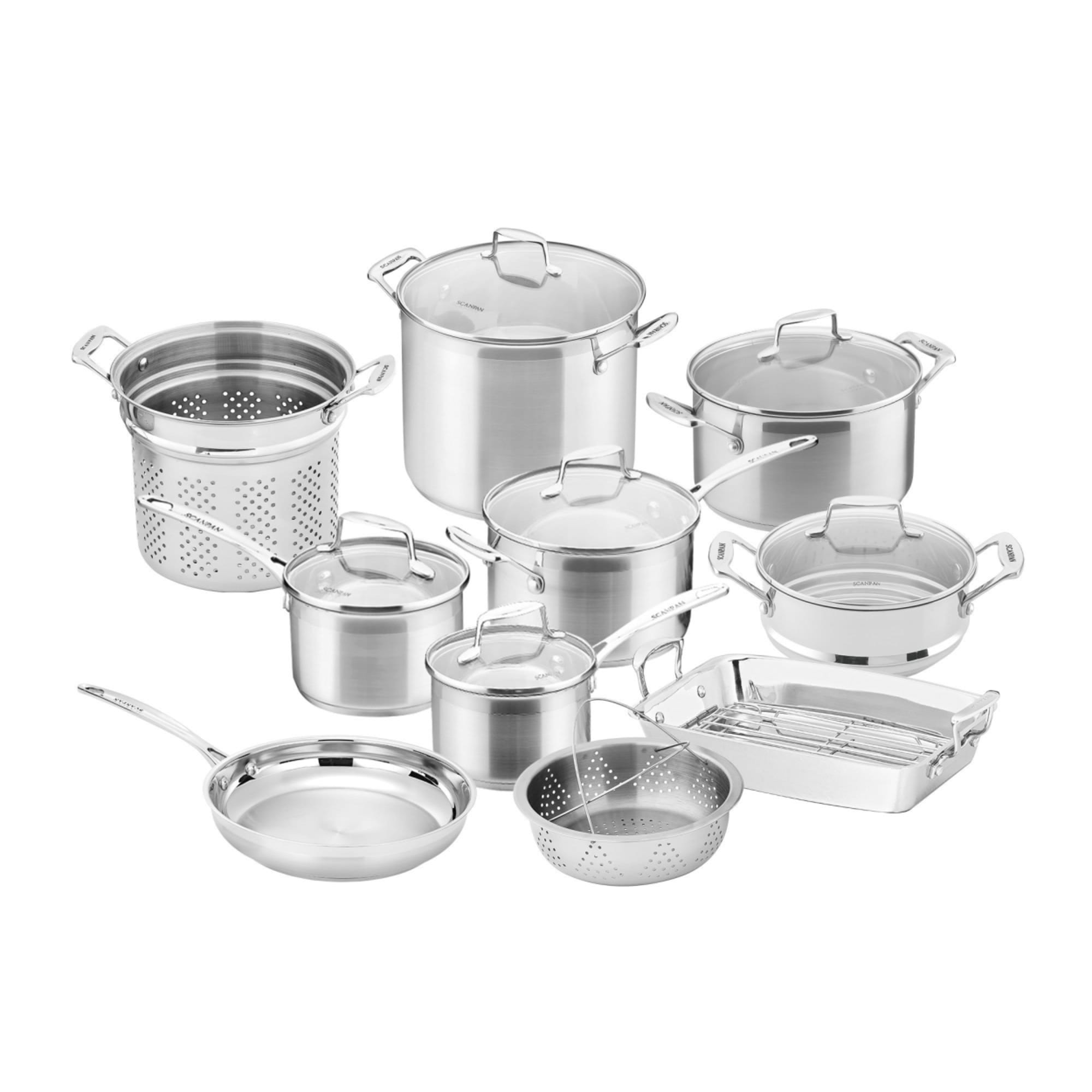 Scanpan Impact 10pc Stainless Steel Cookware Set - Cart slider