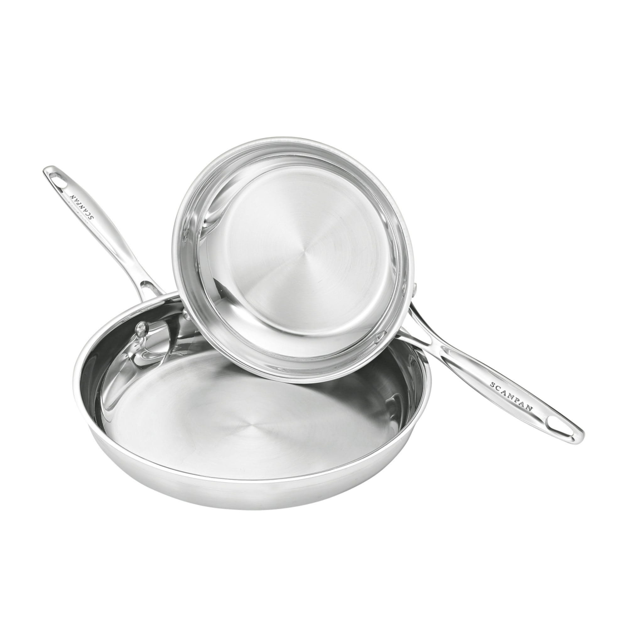 Scanpan Impact 2pc Stainless Steel Frypan Set 20cm & 28cm slider