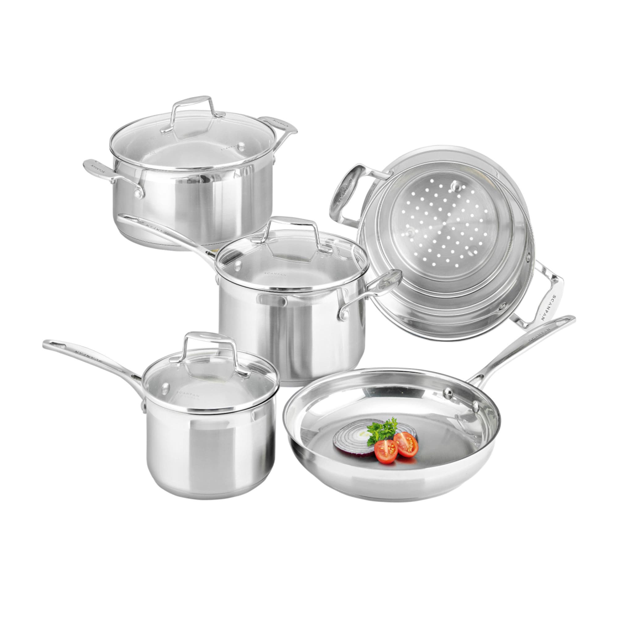 Scanpan Impact 5pc Stainless Steel Cookware Set - Cart slider