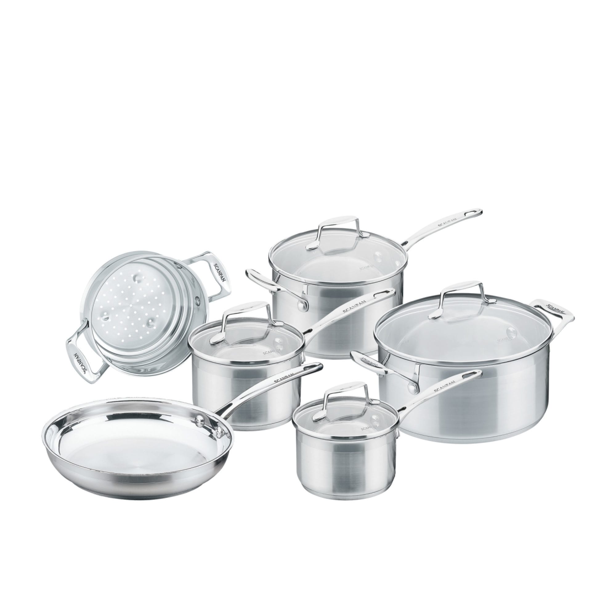 Scanpan Impact 6pc Stainless Steel Cookware Set - Cart slider