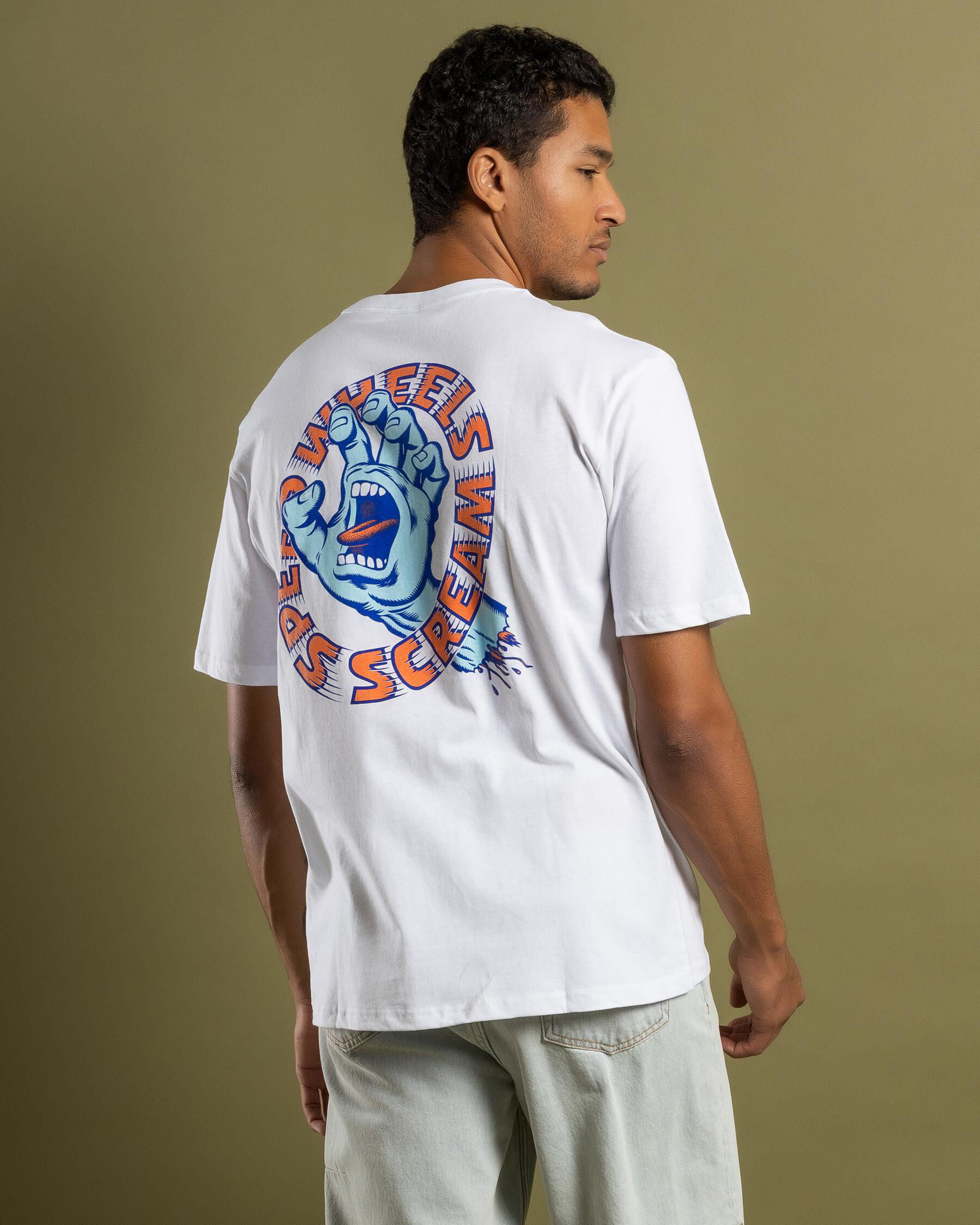 Screaming Hand Scream Strip Front T-Shirt - Optical White slider