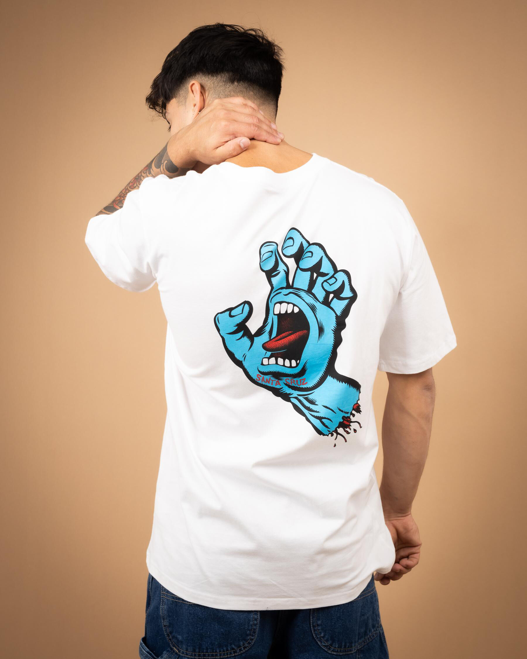 Screaming Hand T-Shirt - White slider