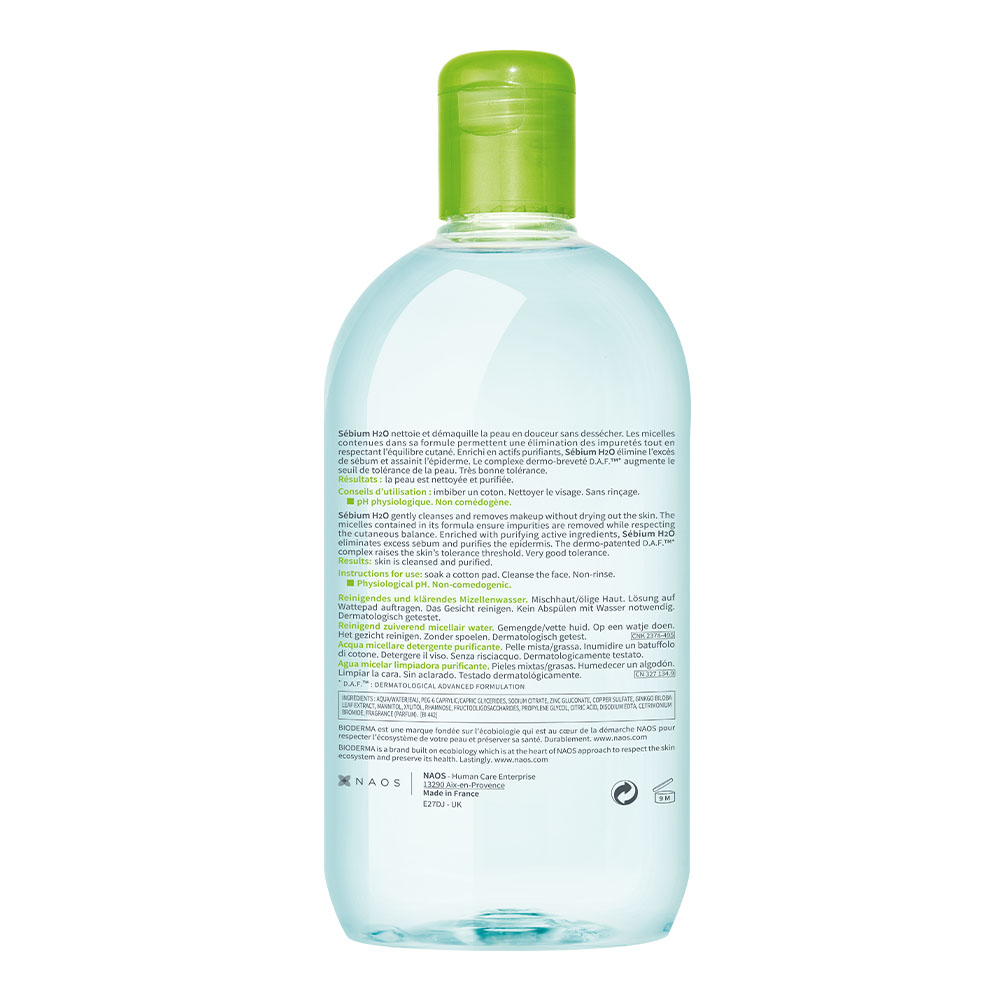 Sebium H2O Purifying Micellar Water slider