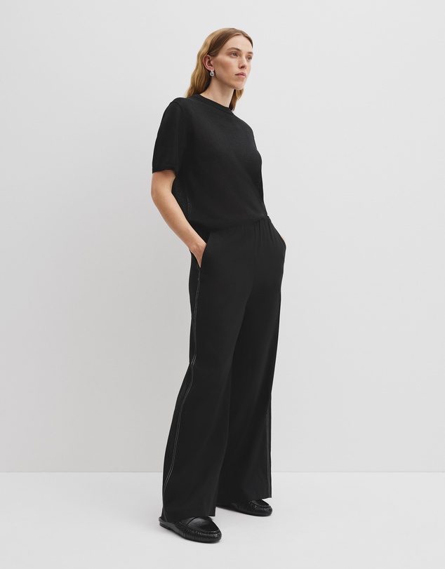 Side Stitch Pant - Black