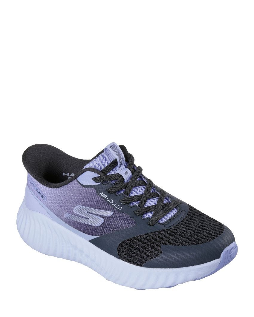 Skechers GO Run Now - Starfuse - BLACK/LAVENDER