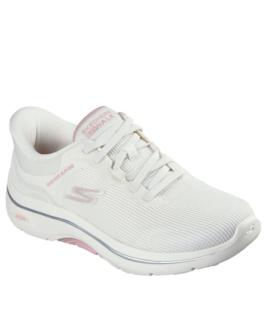 Skechers GO Walk Arch Fit 2.0 - Lucille - NATURAL/PINK