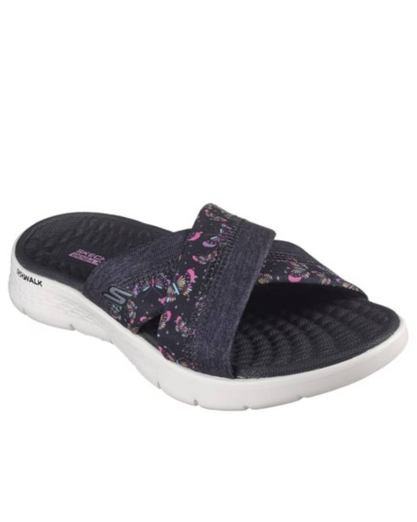 Skechers Go Walk Flex Sandal - Butterfly Bliss - BLACK/MULTI