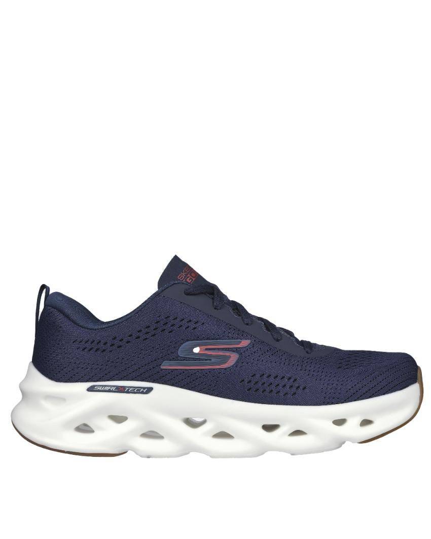 Skechers GOrun Swirl Tech Extra Wide Fit - NAVY/RED slider