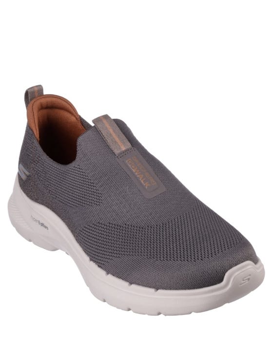 Skechers GOwalk 6 - Esquire - CHARCOAL/ORANGE slider