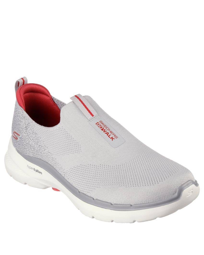 Skechers GOwalk 6 Extra Wide Fit - GREY/RED slider