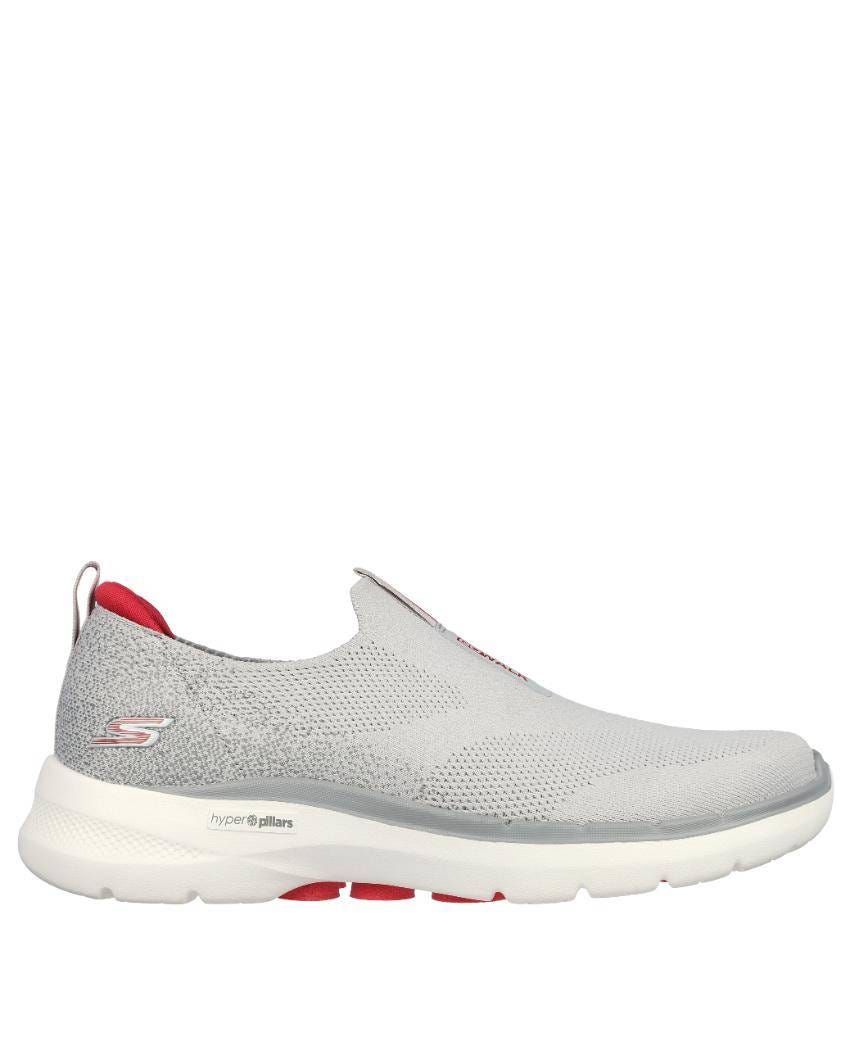 Skechers GOwalk 6 Extra Wide Fit - GREY/RED slider