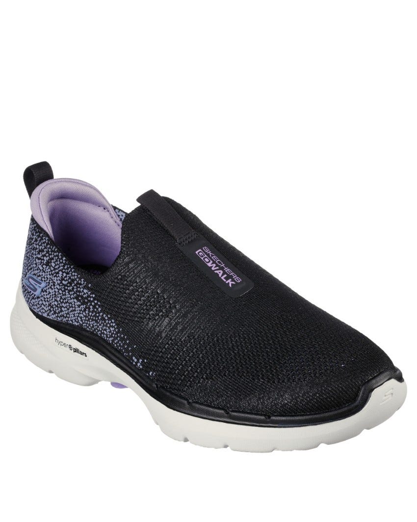 Skechers GOwalk 6 - Glimmering - BLACK LAVENDER slider