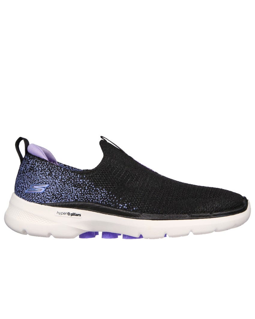 Skechers GOwalk 6 - Glimmering - BLACK LAVENDER slider