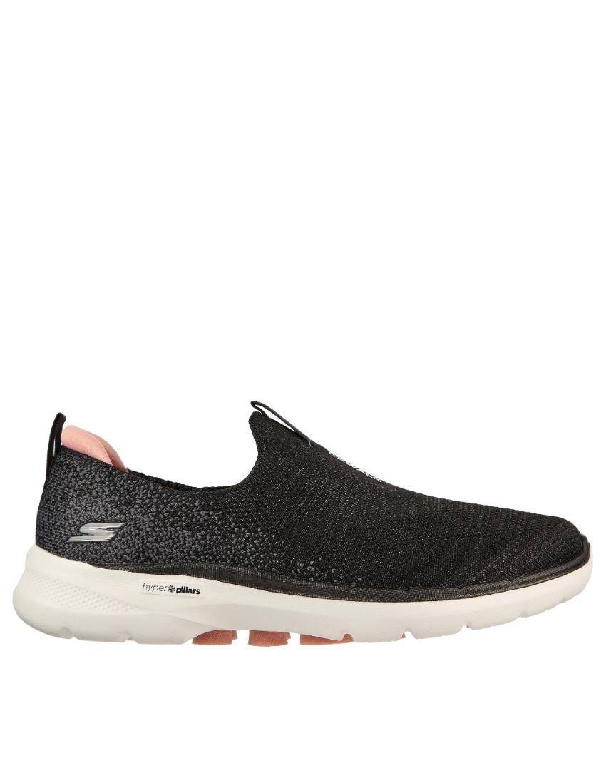 Skechers GOwalk 6 - Glimmering Wide Fit - BLACK PINK slider