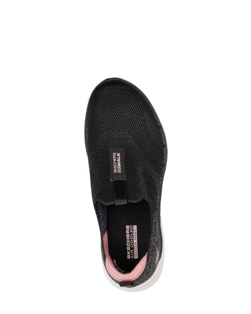 Skechers GOwalk 6 - Glimmering Wide Fit - BLACK PINK slider