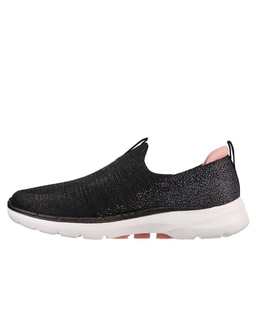 Skechers GOwalk 6 - Glimmering Wide Fit - BLACK PINK slider