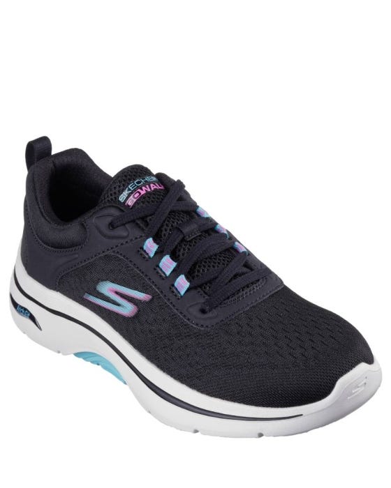 Skechers GOwalk 7 - Abie - BLACK/HOT PINK slider