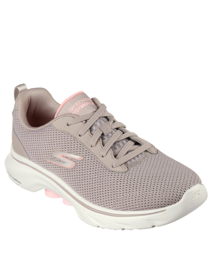 Skechers GOwalk 7 - Clear Path - TAUPE/PINK slider