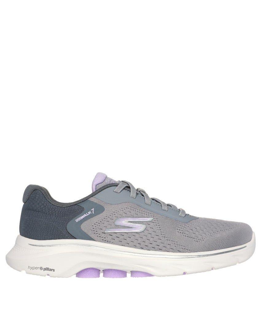 Skechers GOwalk 7 - Cosmic Waves - GREY/LAVENDER slider