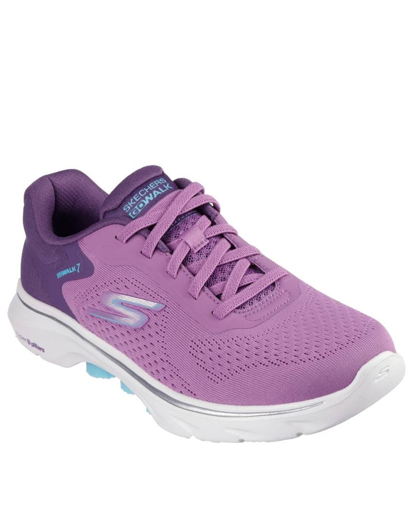 Skechers GOwalk 7 - Cosmic Waves - PINK/AQUA slider