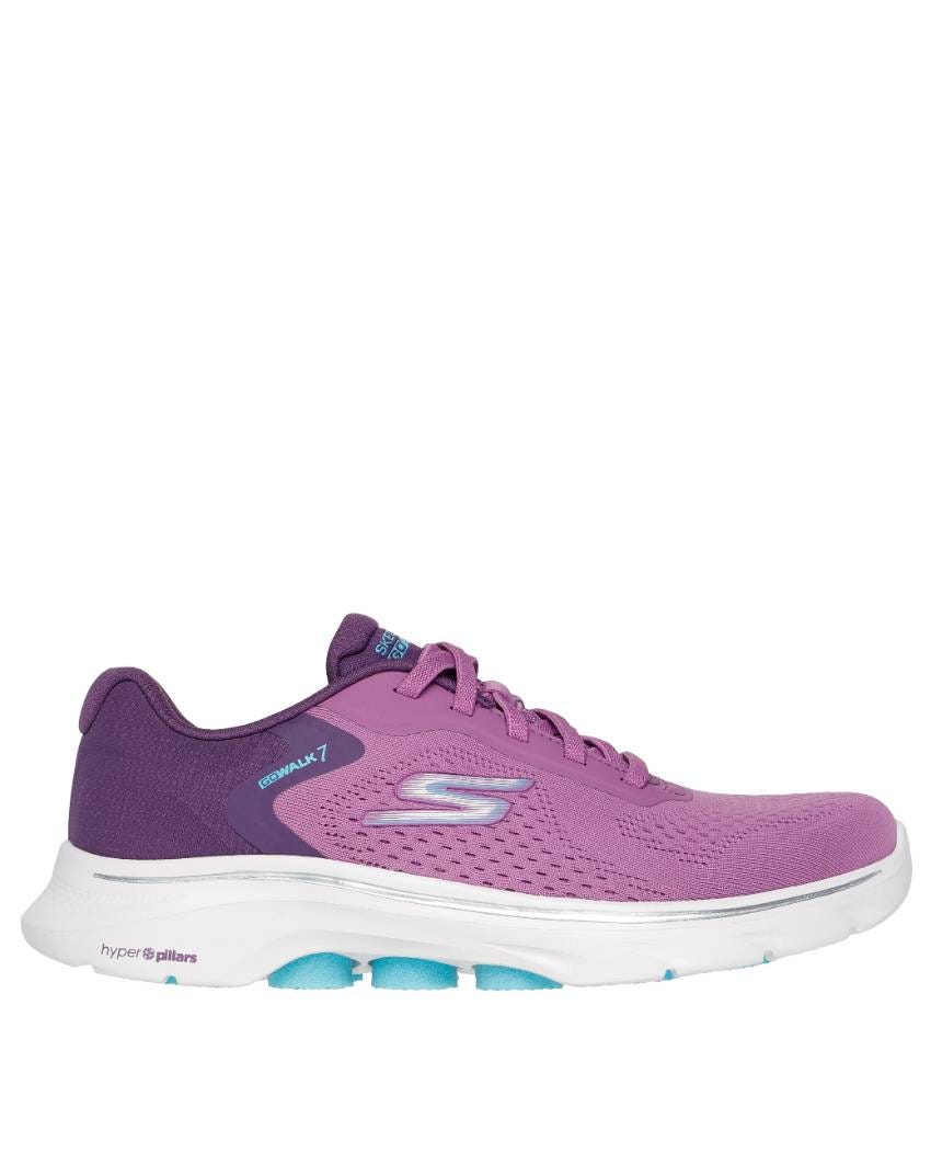 Skechers GOwalk 7 - Cosmic Waves - PINK/AQUA slider