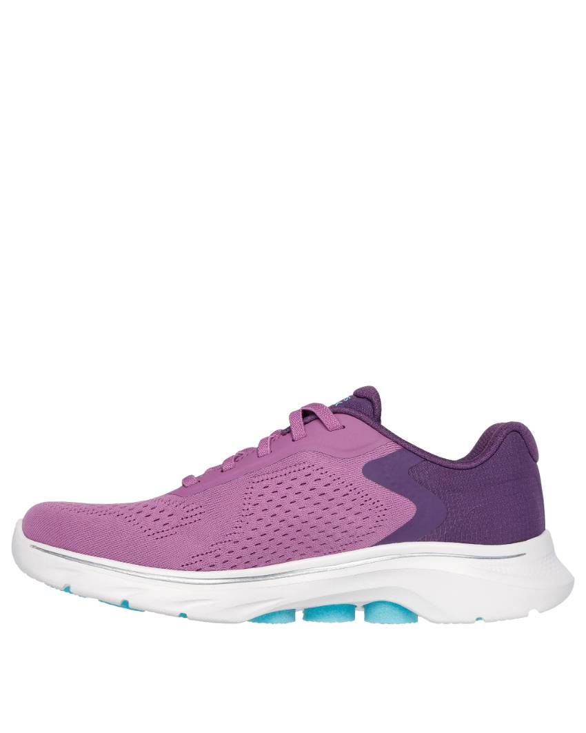 Skechers GOwalk 7 - Cosmic Waves - PINK/AQUA slider