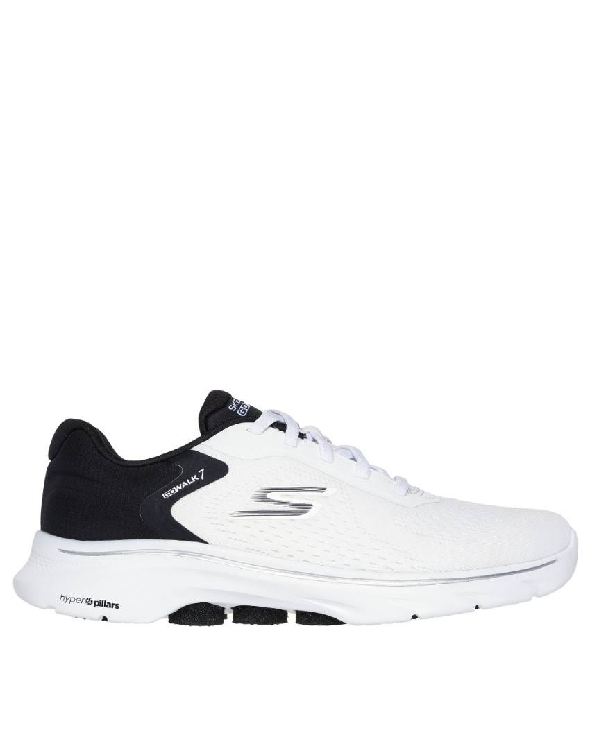 Skechers GOwalk 7 - Cosmic Waves - WHITE/BLACK slider