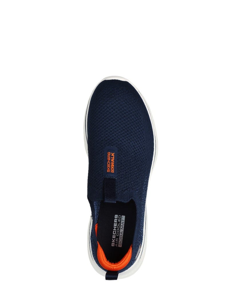 Skechers GOwalk 7 Extra Wide Fit - NAVY/ORANGE slider