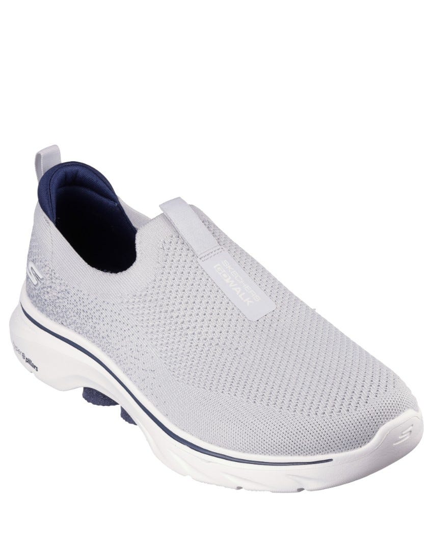 Skechers GOwalk 7 - GREY/NAVY slider