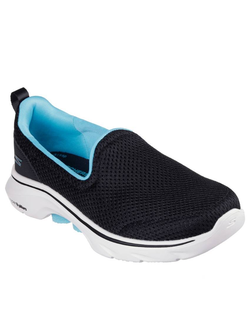 Skechers GOwalk 7 - Razi - BLACK/AQUA slider