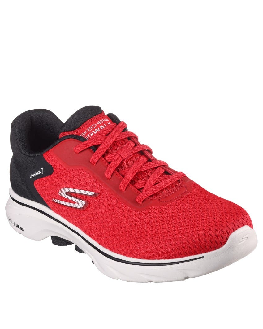 Skechers GOwalk 7 - The Construct - RED/BLACK slider