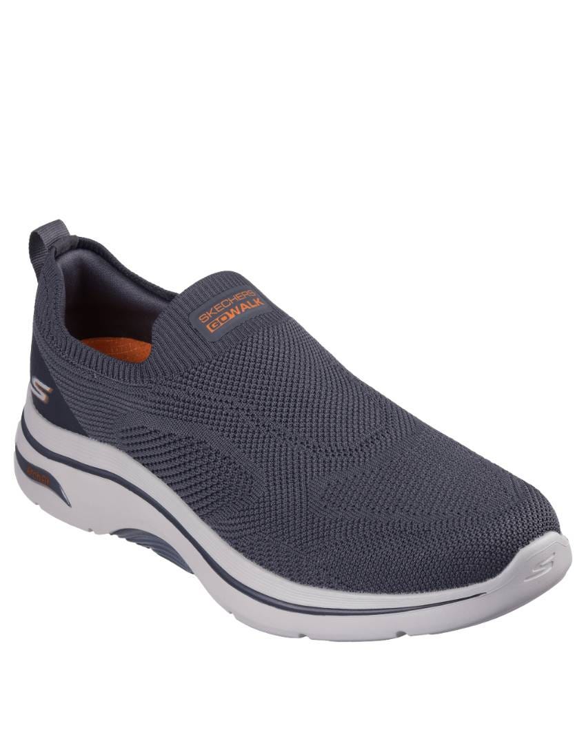 Skechers Gowalk Arch Fit 2.0 - Knitted Relief - GREY/ORANGE slider