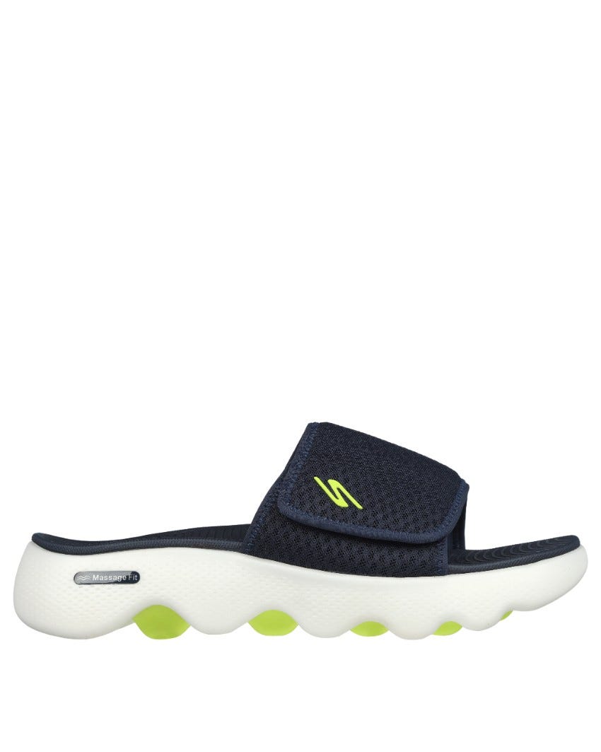 Skechers GOwalk Massage Fit - Deep Tissue - NAVY/LIME slider