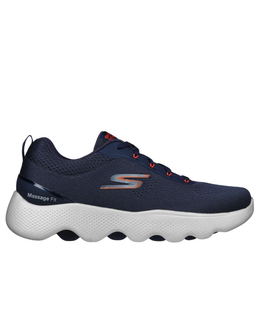 Skechers GOwalk Massage Fit - NAVY/ORANGE slider