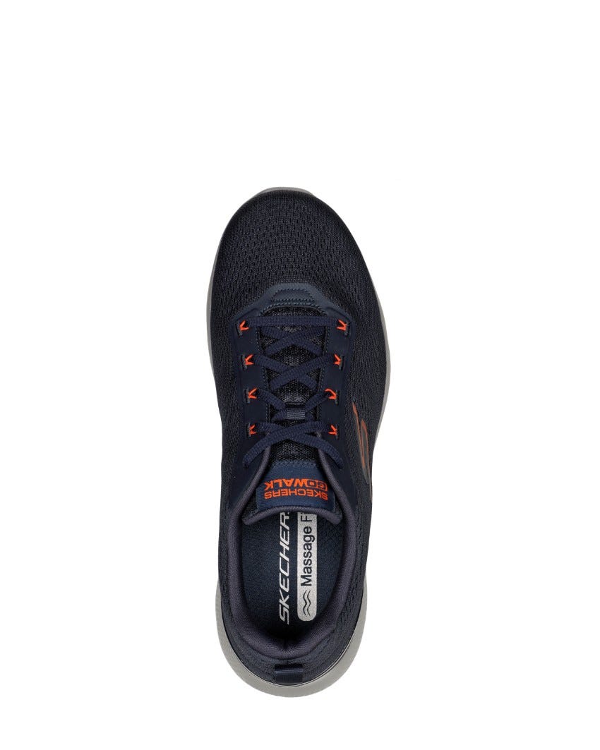 Skechers GOwalk Massage Fit - NAVY/ORANGE slider