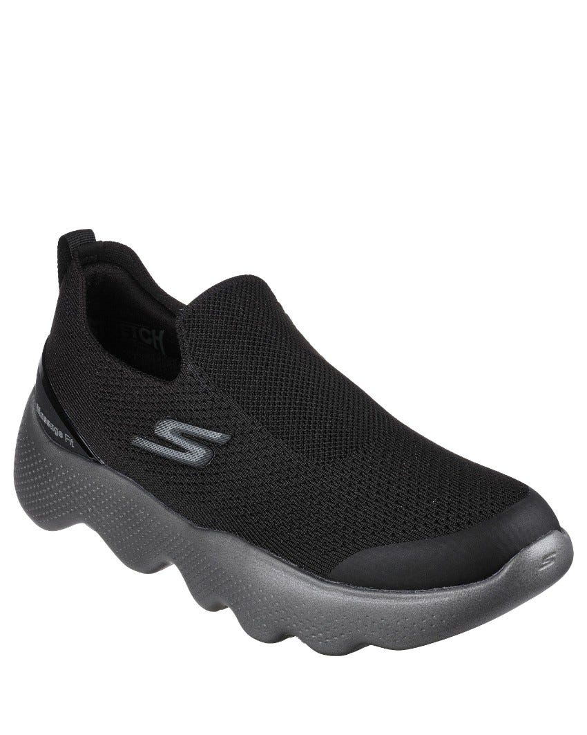 Skechers GOwalk Massage Fit - Tidal - BLACK/CHARCOAL slider