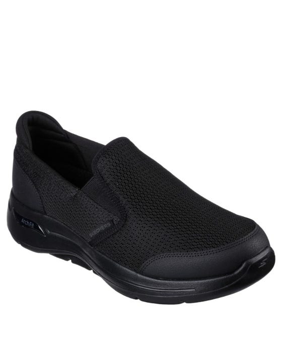 Skechers GOwalk Massage Fit - Tidal - BLACK/CHARCOAL slider