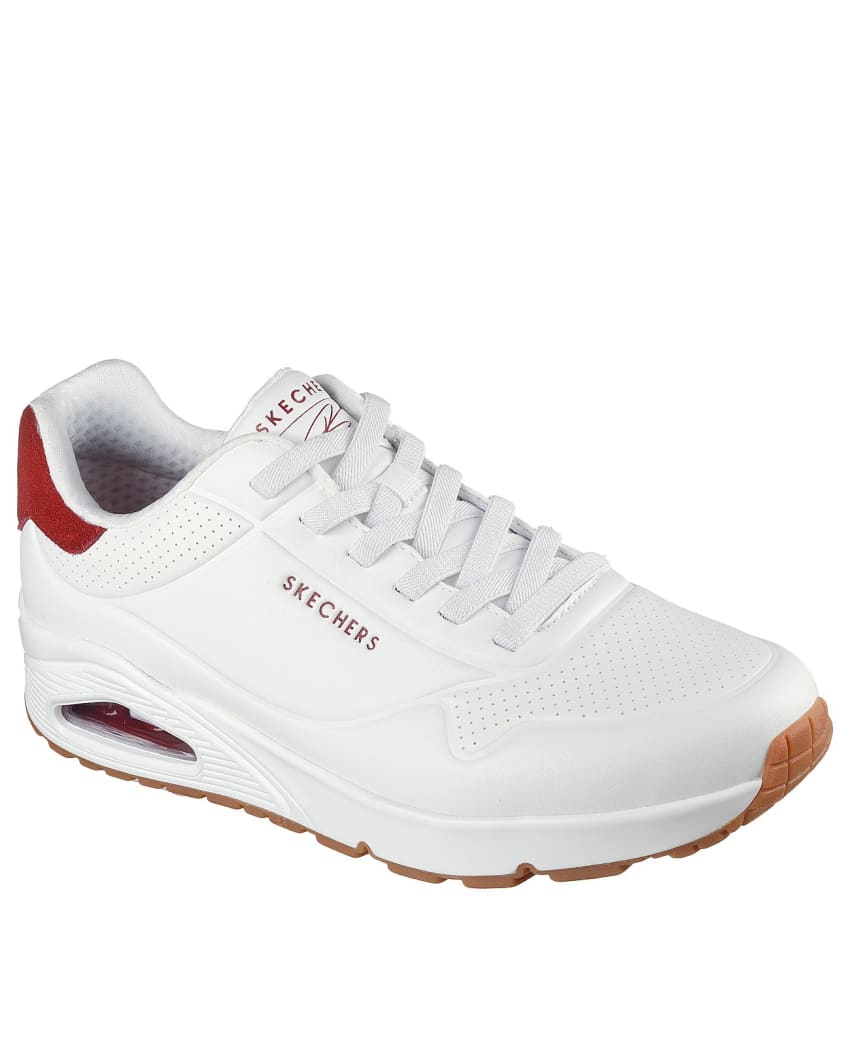 Skechers Harry Kane - Off Pitch Collection: Uno - Harry Kane Air - WHITE/BURGUNDY