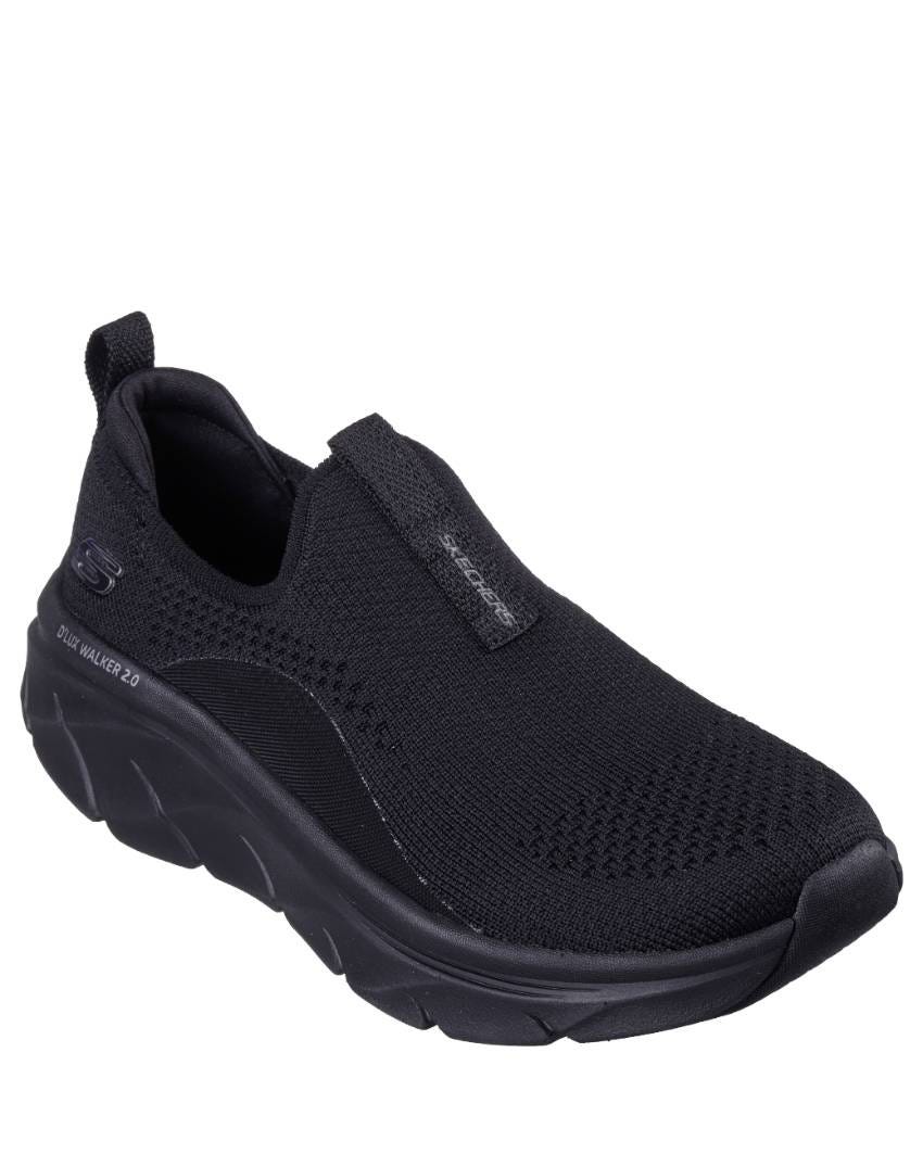 Skechers Relaxed Fit: D'Lux Walker 2.0 - Bold State - PITCH BLACK