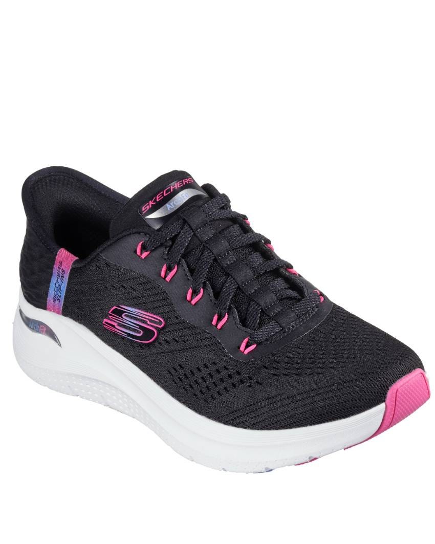 Skechers Slip-Ins: Arch Fit 2.0 - Easy Chic - BLACK/HOT PINK slider