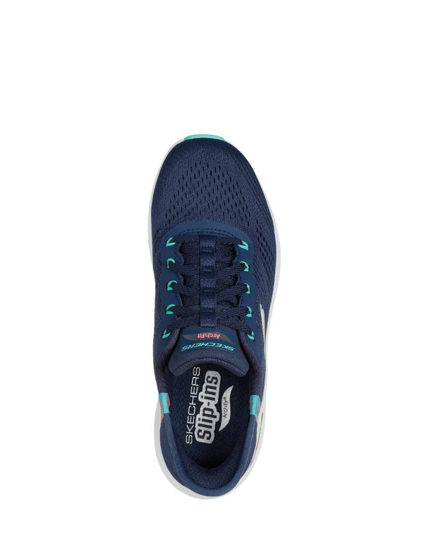 Skechers Slip-Ins: Arch Fit 2.0 - Easy Chic Wide Fit - NAVY TURQUOISE slider