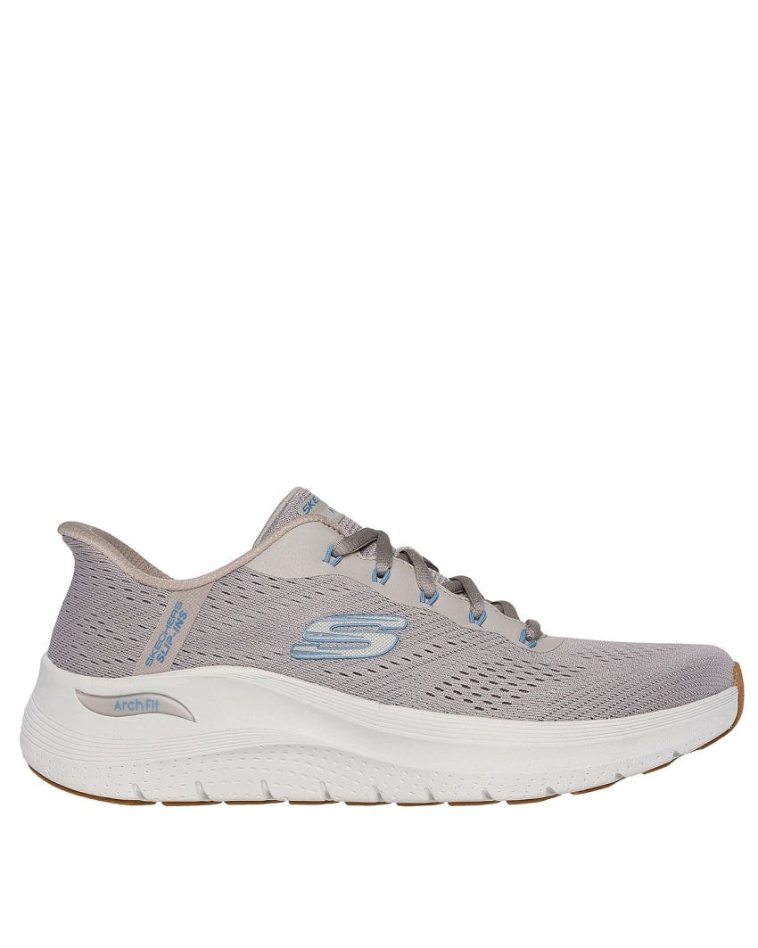 Skechers Slip-Ins: Arch Fit 2.0 - Lestur - TAUPE/BLUE slider