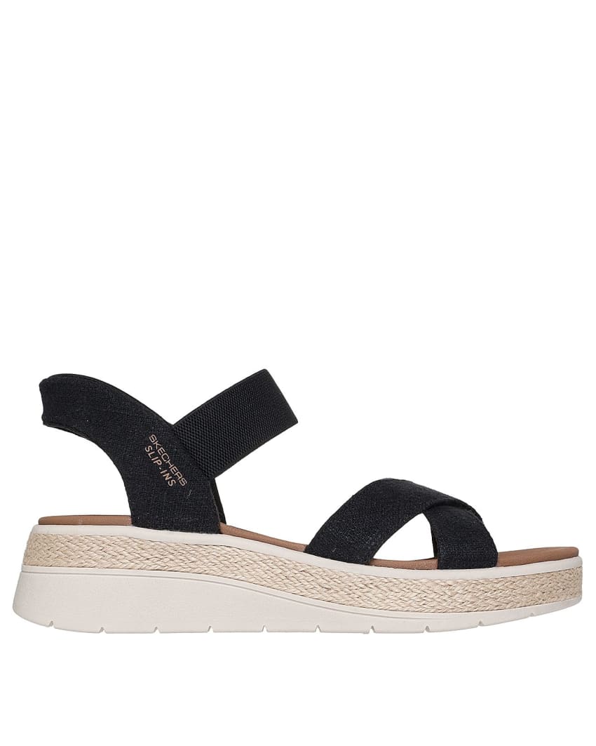 Skechers Slip-Ins: BOBS Sun Ray - Bright Take - BLACK slider