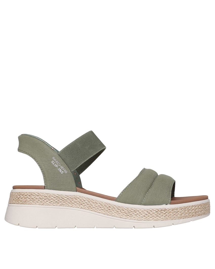 Skechers Slip-Ins: BOBS Sun Ray - OLIVE TEXTILE slider