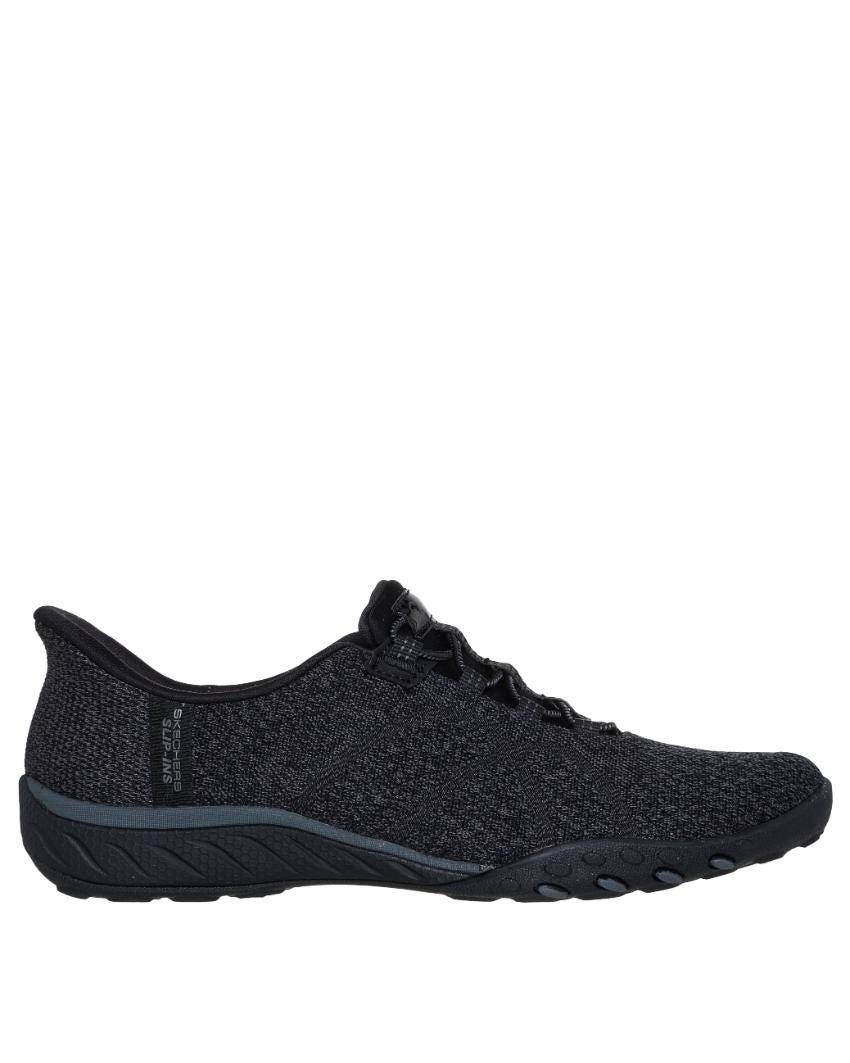 Skechers Slip-Ins: Breathe-Easy - Knitty Waves - BLACK slider