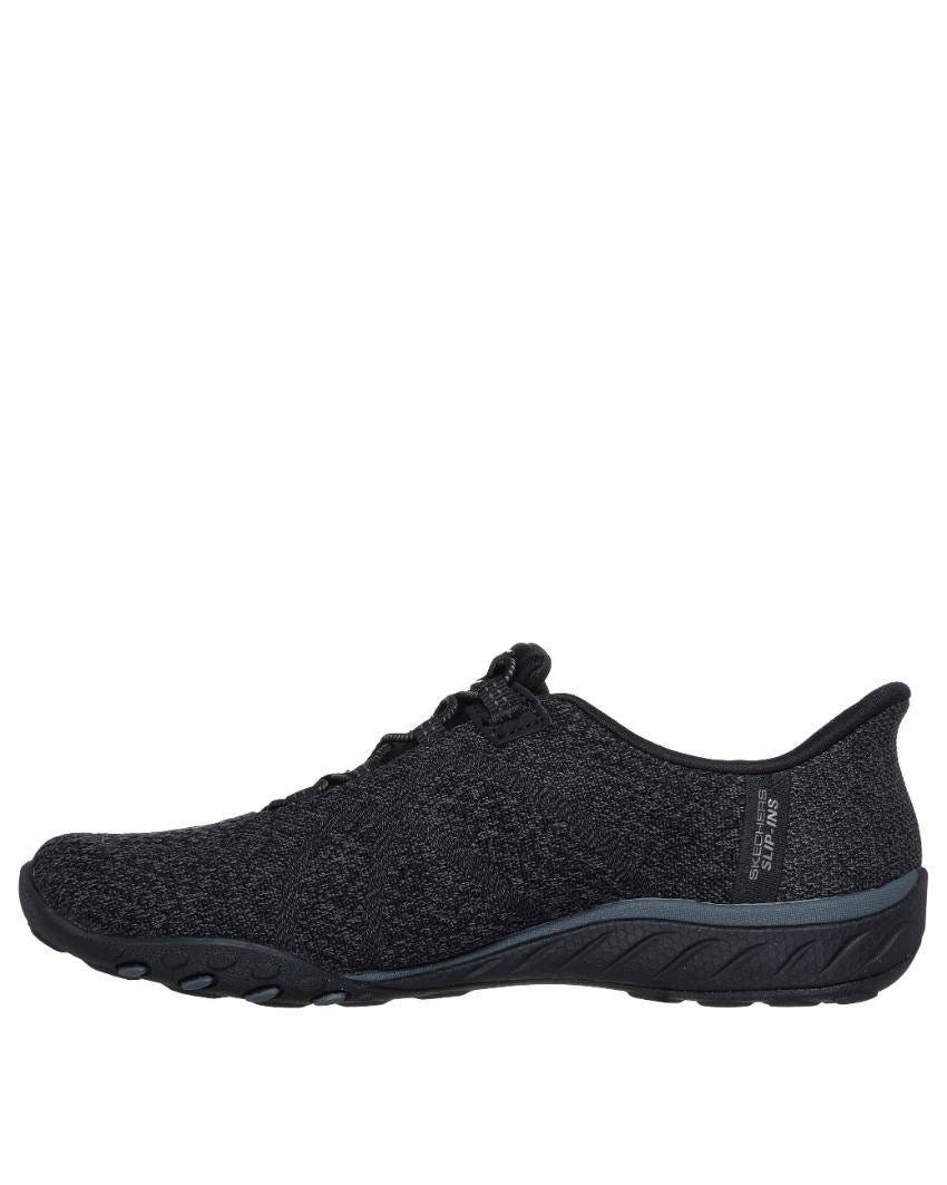 Skechers Slip-Ins: Breathe-Easy - Knitty Waves - BLACK slider