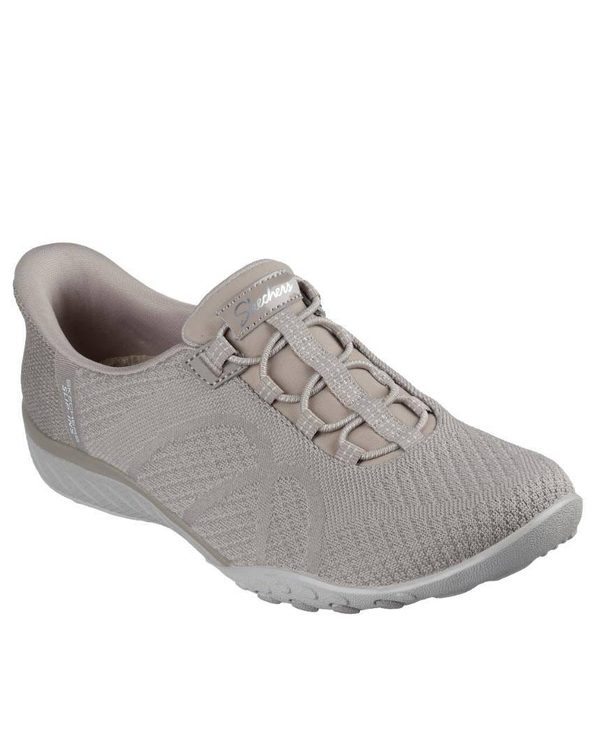 Skechers Slip-Ins: Breathe-Easy - Knitty Waves - TAUPE slider