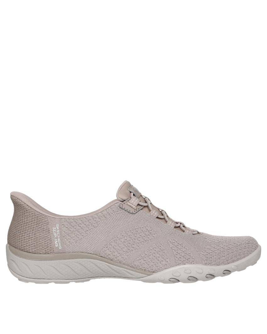 Skechers Slip-Ins: Breathe-Easy - Knitty Waves - TAUPE slider
